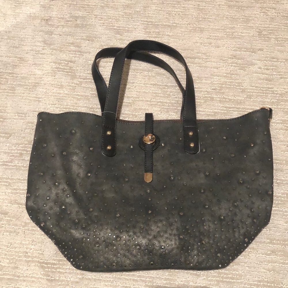 Brand new w tags vintage leather tote shoulder bag